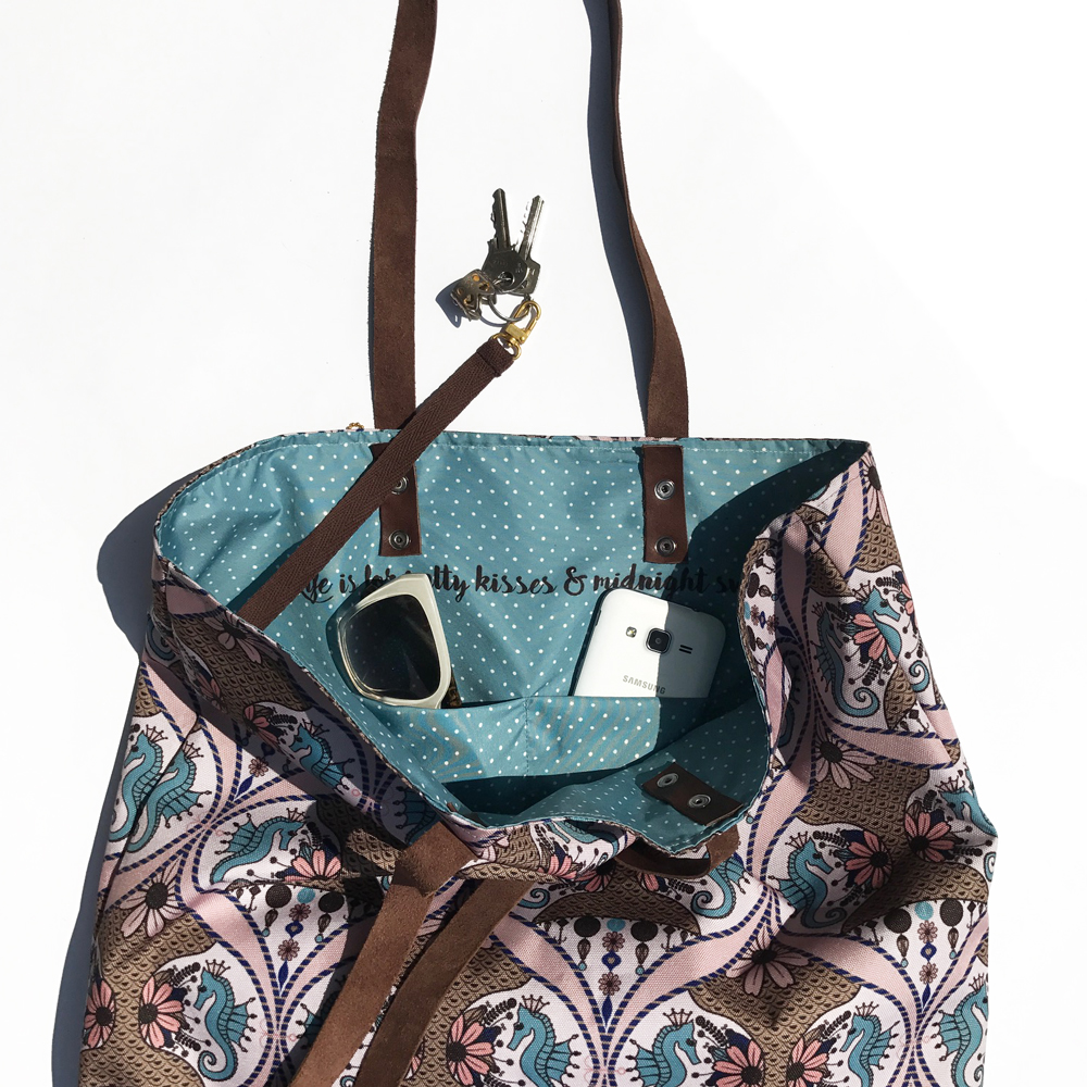 Dizajnerska torba sa morskim konjicima